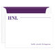 Initial Statement Flat Note Cards - Raised Ink Image 5 of 9